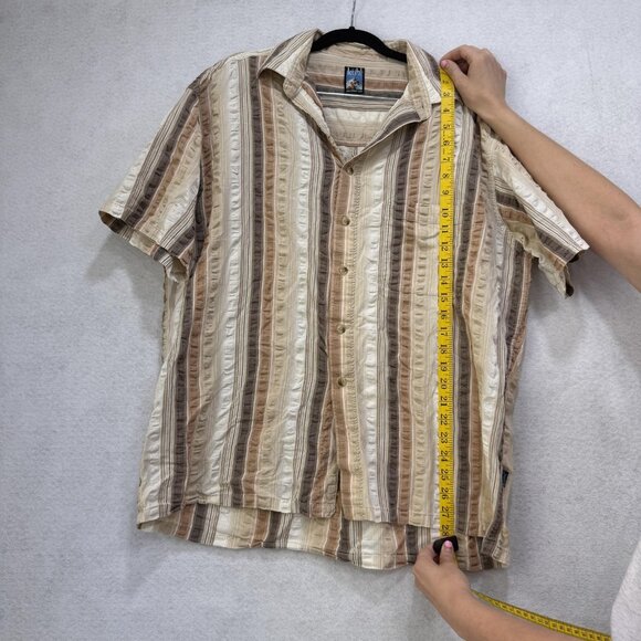 Kuhl Shirt Mens Extra Large XL Striped Short Sleeve Button Up Casual - Picture 2 of 7